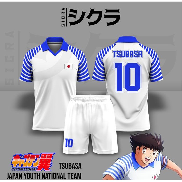 Jersey Anime Tsubasa All Japan Youth National Team Timnas muda jepang best seller