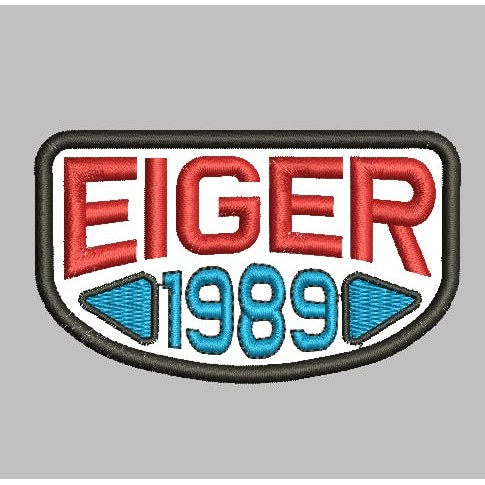 BCP-609 EIGER 1989 BADGE PATCH BORDIR LOGO/EMBLEM AKSESORIS