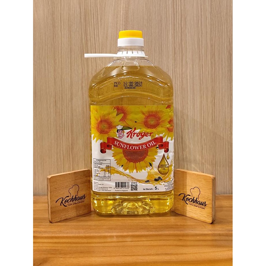 

ASLI Sunflower Oil 5L Kroger 100% Pure Minyak Biji Bunga Matahari READY STOCK