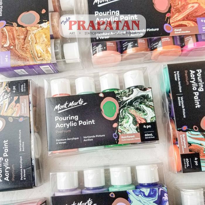 

Pilihan- Cat Akrilik Mont Marte Pouring Set 4X60Ml Pouring Acrylic Set