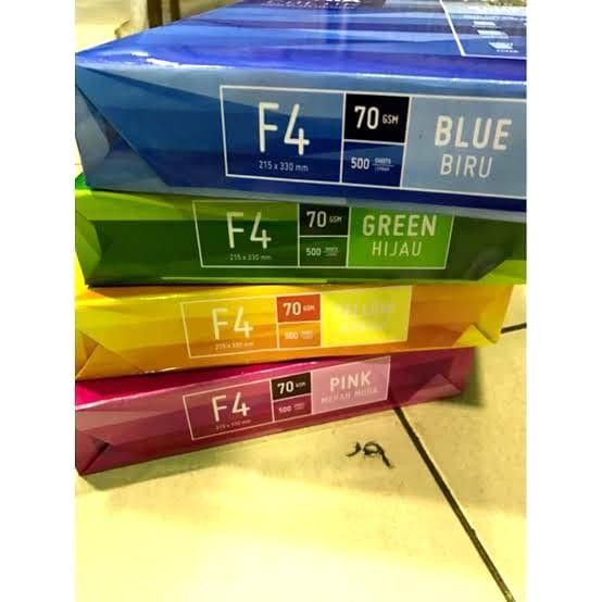 

Pilihan- Gratis Ongkir!! Kertas F4 70 Gram Sidu Warna