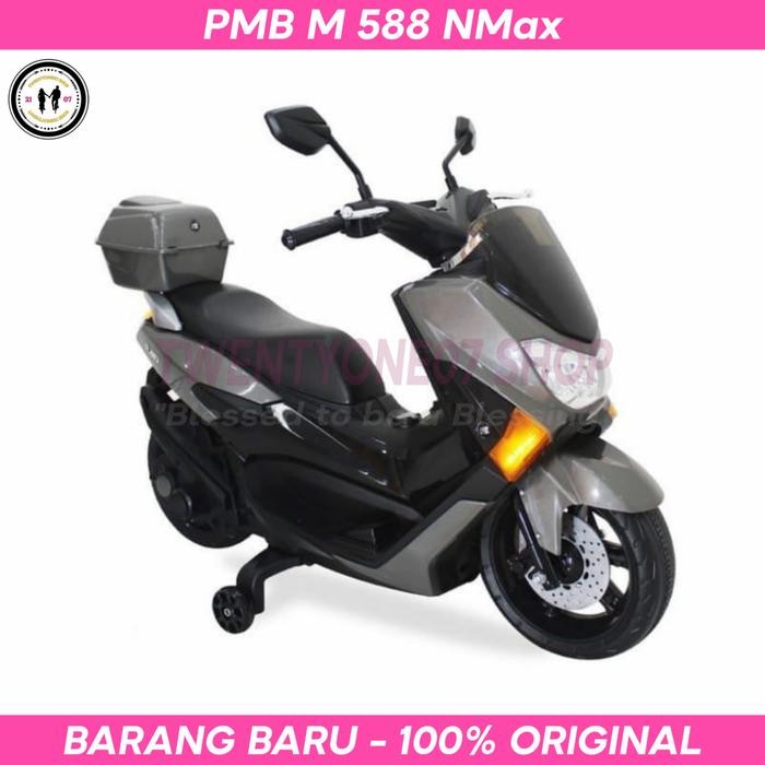 Mainan Anak / Motor Aki Anak Pmb M588 Raid Nmax Original Best Seller Terbatas