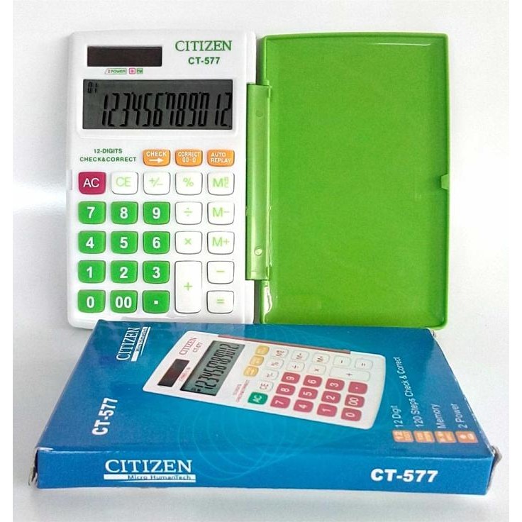 

Kalkulator Mini Citizen CT 577 12Digit warna warni