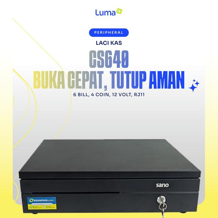 

LACI KASIR SANO CS640 RJ11 MESIN KOTAK TEMPAT SIMPAN UANG CASH DRAWER