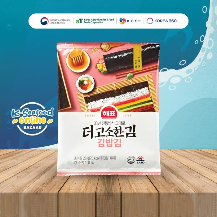 

Pilihan- K- Haepyo Roasted Laver For Kimbab/ Rumput Laut /Nori Panggang 20 Gr