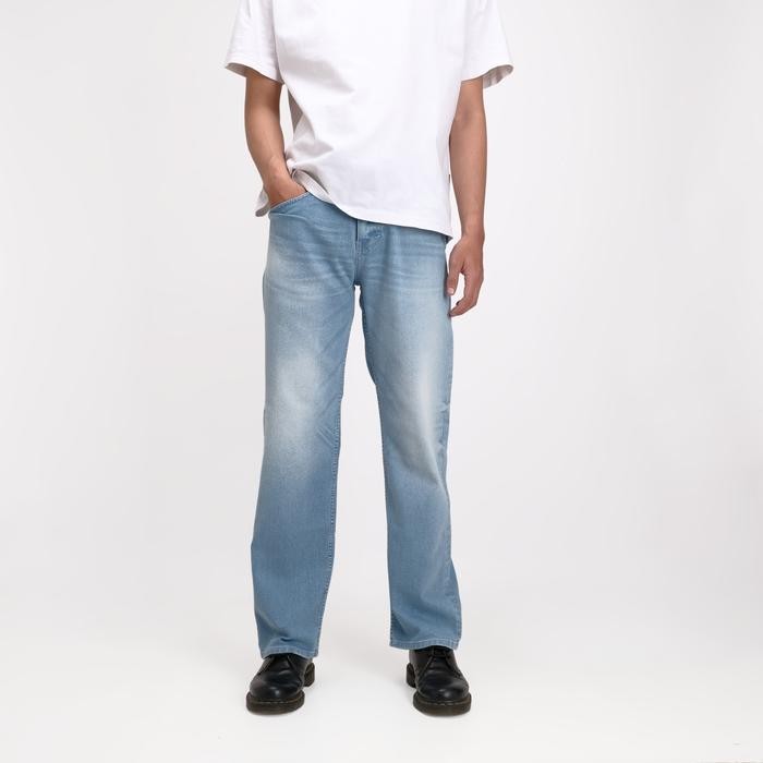 Rockmaker Celana Denim Regular Loose Mineral Blue Jeans Nyaman