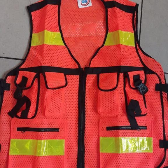ROMPI KERJA SAFETY IMJ 6 KANTONG SCOTLIGHT SAFETY VEST