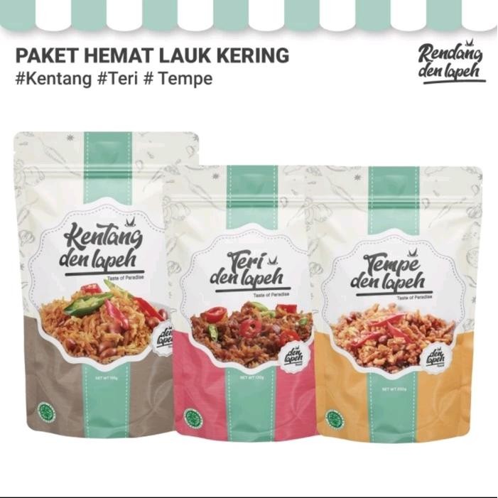 

Pilihan- Paket Hemat Lauk Kering Best SellerKentang & Teri Balado & Orek Tempe