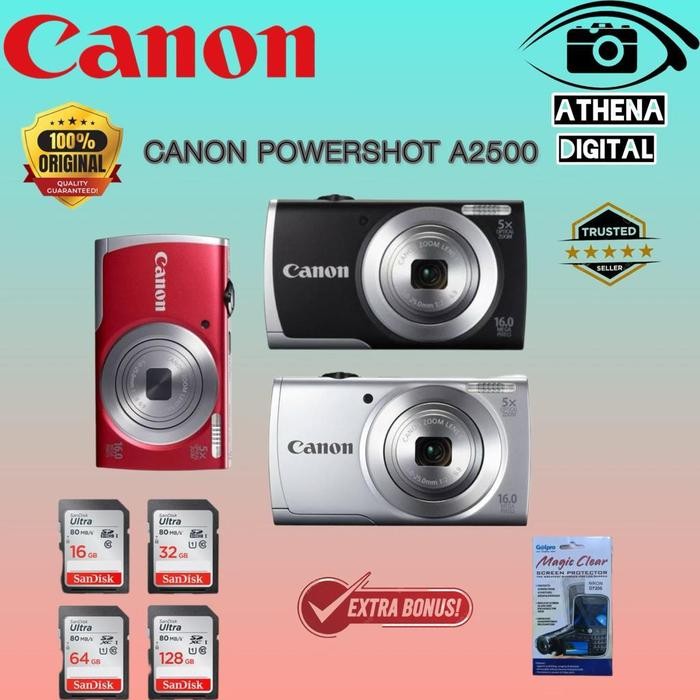 KAMERA CANON POWERSHOT A2500 / KAMERA DIGITAL CANON A2500 KAMERA DIGITAL Lens Shopeseler