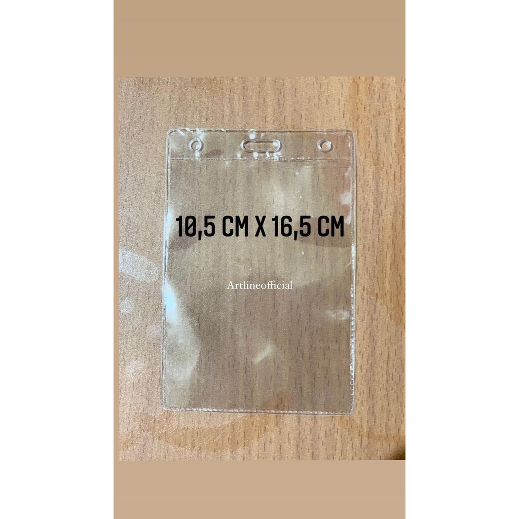

MURAH Kantong Plastik Mika Cover Nametag Panitia / ID CARD Uk. 10,5 x 16,5