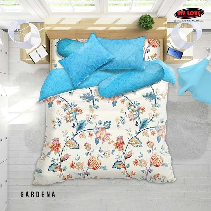 DISKON GS Comforter NEW MY LOVE Bedcover Saja (tanpa sprei) Ukuran 220x220 cm Katun Mix Motif READY