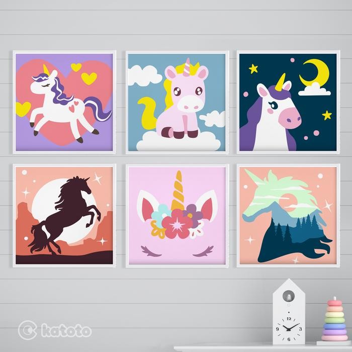 

NEW PRODUK PAINT BY NUMBERS UNICORN SERIES. KUDA MY LITTLE PONY PEGASUS MELUKIS MAWAR-89