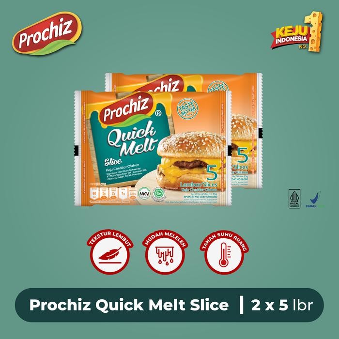 

Pilihan- Keju Prochiz Quick Melt Slice 5'S Double Pack