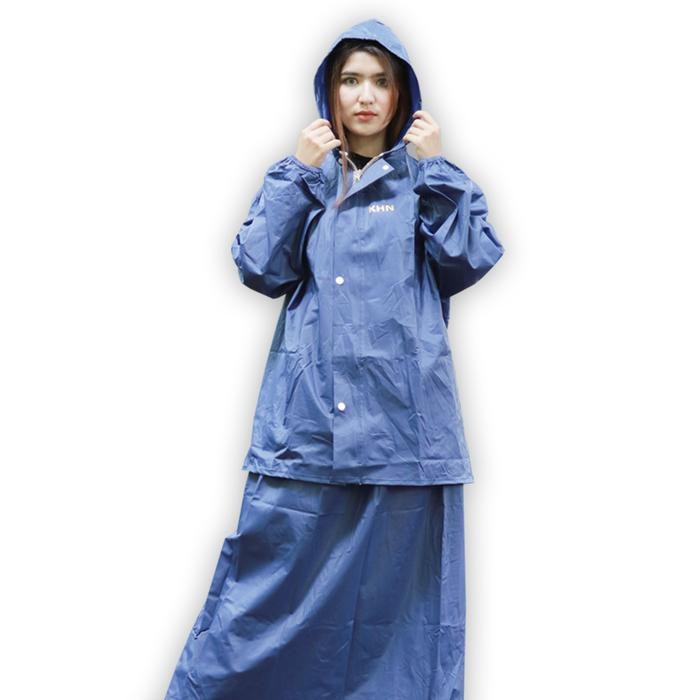 Pilihan- Jas Hujan Khn Rok Full Seam Wanita Anti Rembes Premium