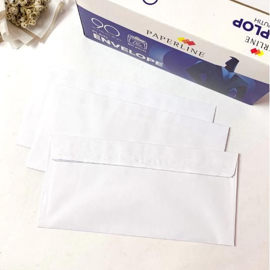 

AMPLOP PUTIH POLOS PEREKAT PAPERLINE 90 UKURAN 110 X 230 MM KODE 114