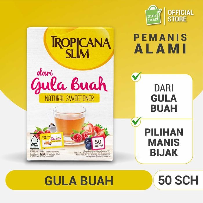 

TERLARIS Tropicana Slim Gula Buah 50 - Alami untuk si Gula READY STOCK