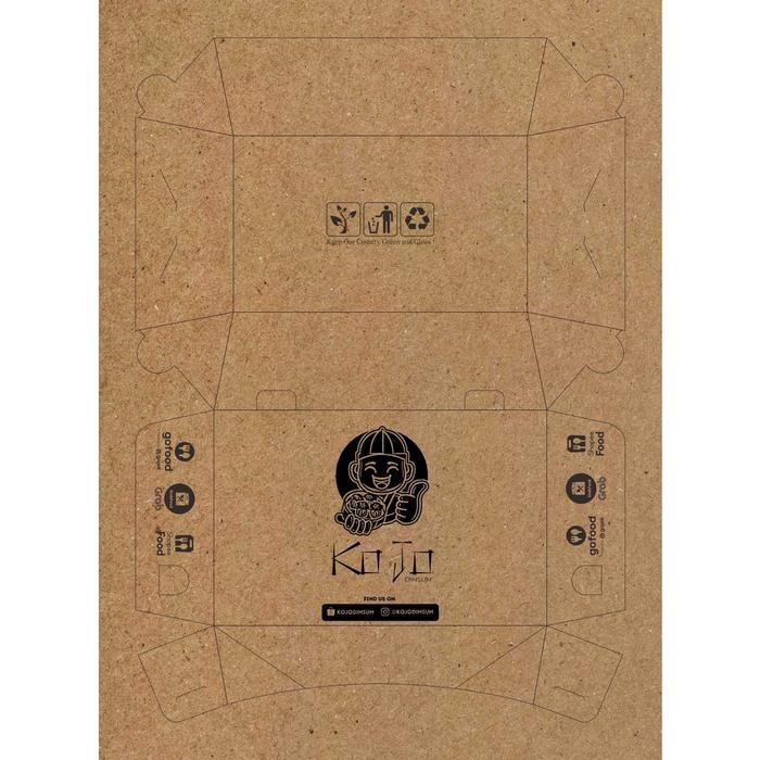 

Custom Cetak Lunch Box Size M 290gr 1 Warna Min 1000pcs Kotak Makan