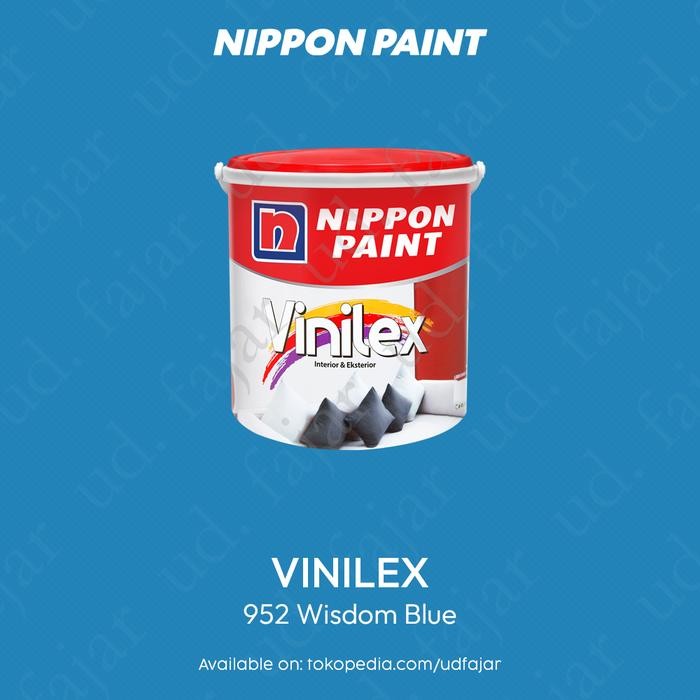 Terbaik Nippon Paint - Vinilex - Cat Tembok - 952 Wisdom Blue 100% Ori