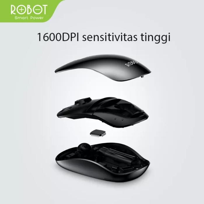 Robot Km3000 Keyboard Mini Wireless Portable + Mouse - Robot Km 3000