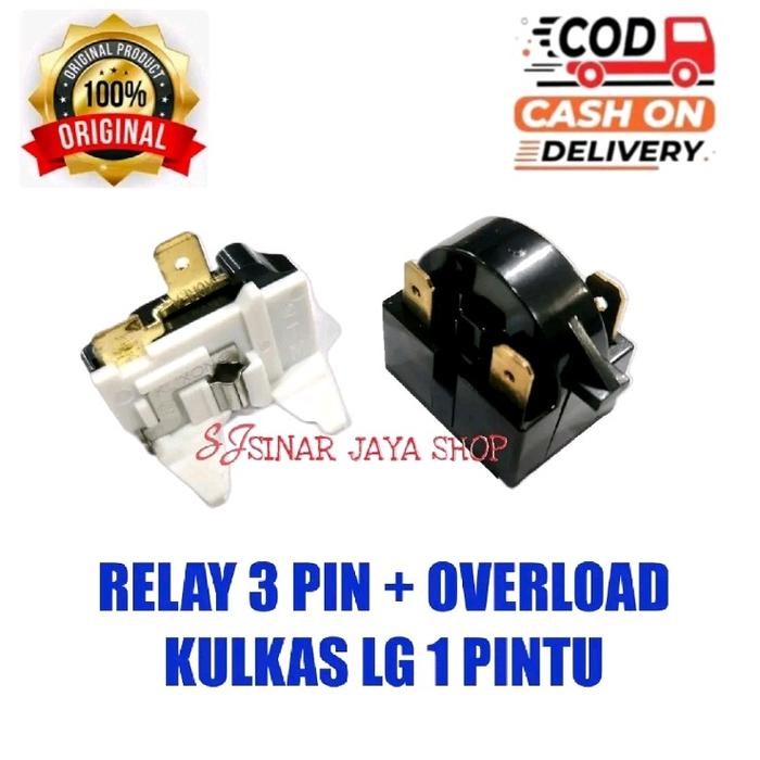 Pilihan- Relay 3 Pin + Ptc Overload [Lg] Kulkas 1 Pintu