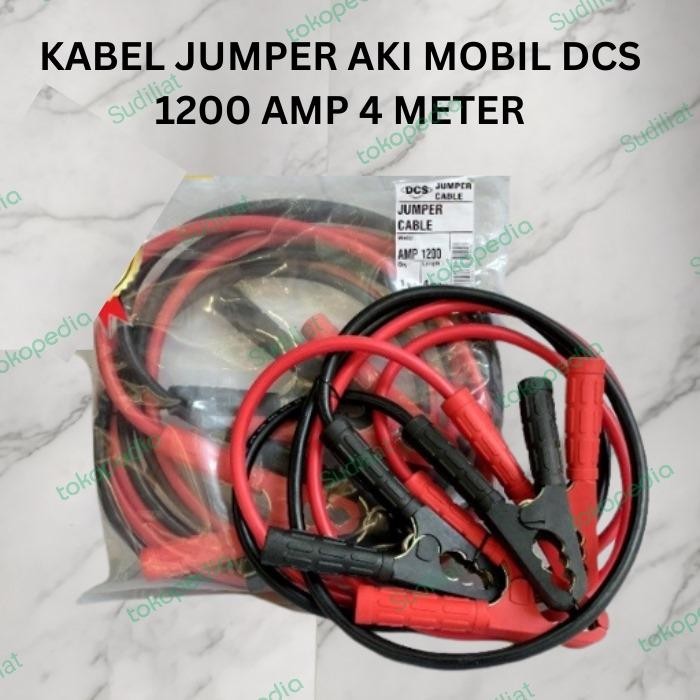 KABEL JUMPER AKI MOBIL / PANCINGAN AKI 1200 AMPERE DCS - 4 METER