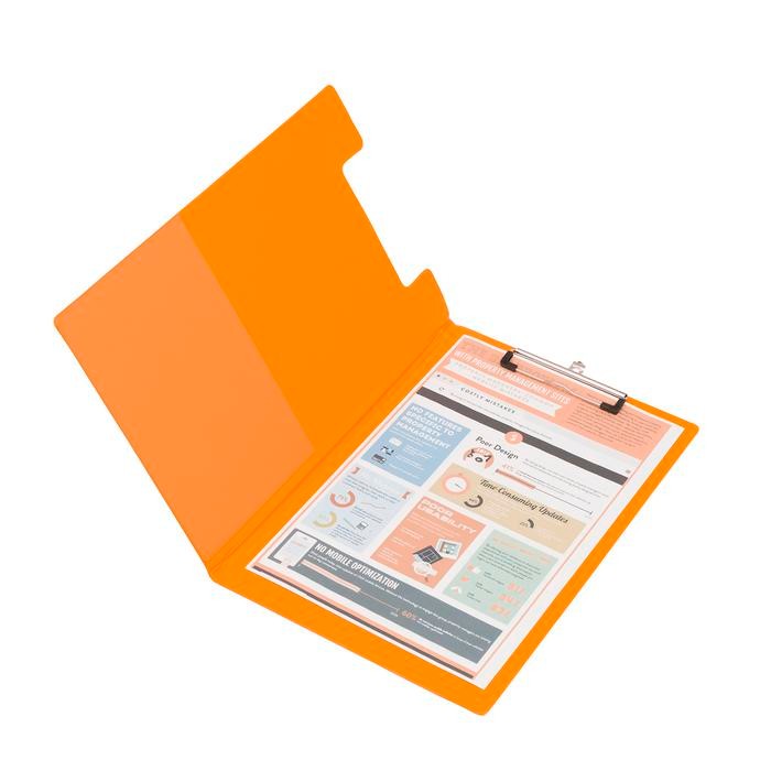 

OJ Bantex Clipboard With Cover Folio Mango #4211 64