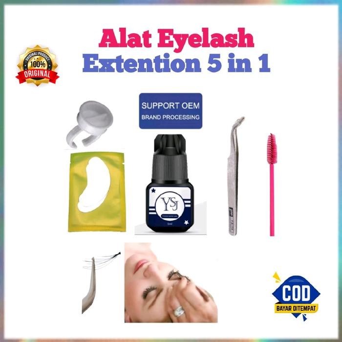 Pilihan- Alat Eyelash Extension Paket Lengkap Alat Bulu Mata Tanam Penjepit Lem