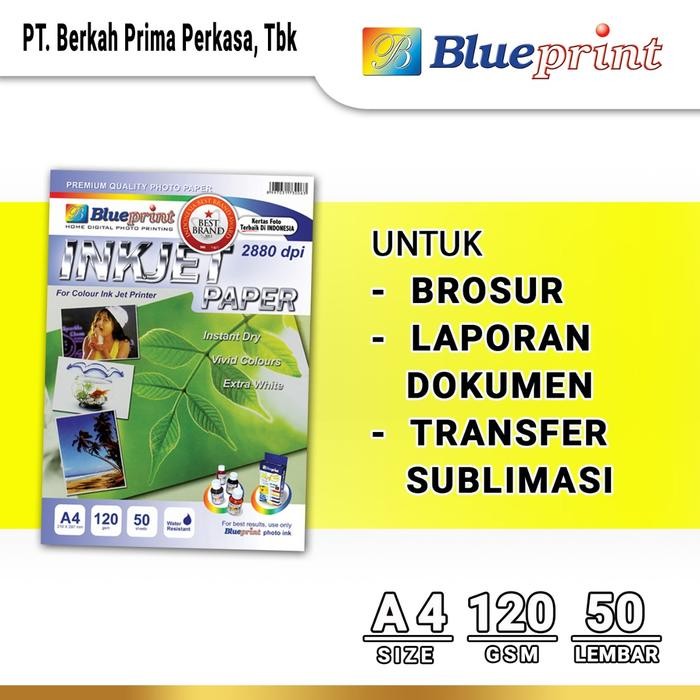 

Kertas Inkjet / Inkjet Paper BLUEPRINT A4 120 gsm