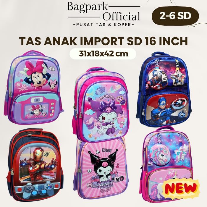 ORIGINAL TAS ANAK PEREMPUAN ALTO KARTUN HELLO KITTY UNICORN LOL EMBOS TAS ANAK READY STOCK
