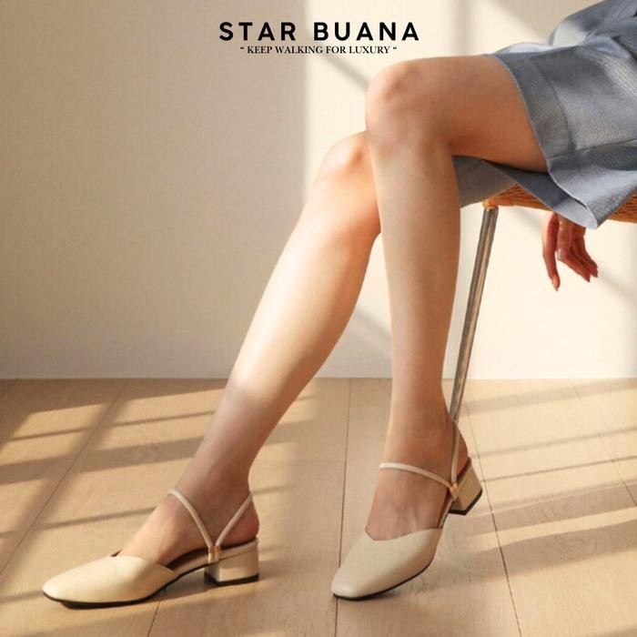 Donatello - Naomi Mules Wanita Heels Hak 3 Cm Big Size Elegant