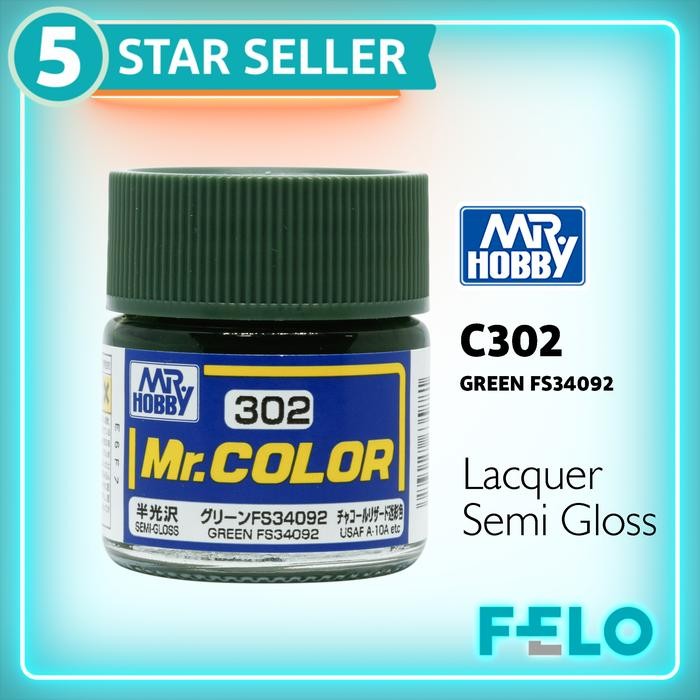 Pilihan- Cat Gundam - Mokit Mr Color C302 Green Fs34092 / Mr Hobby C 302