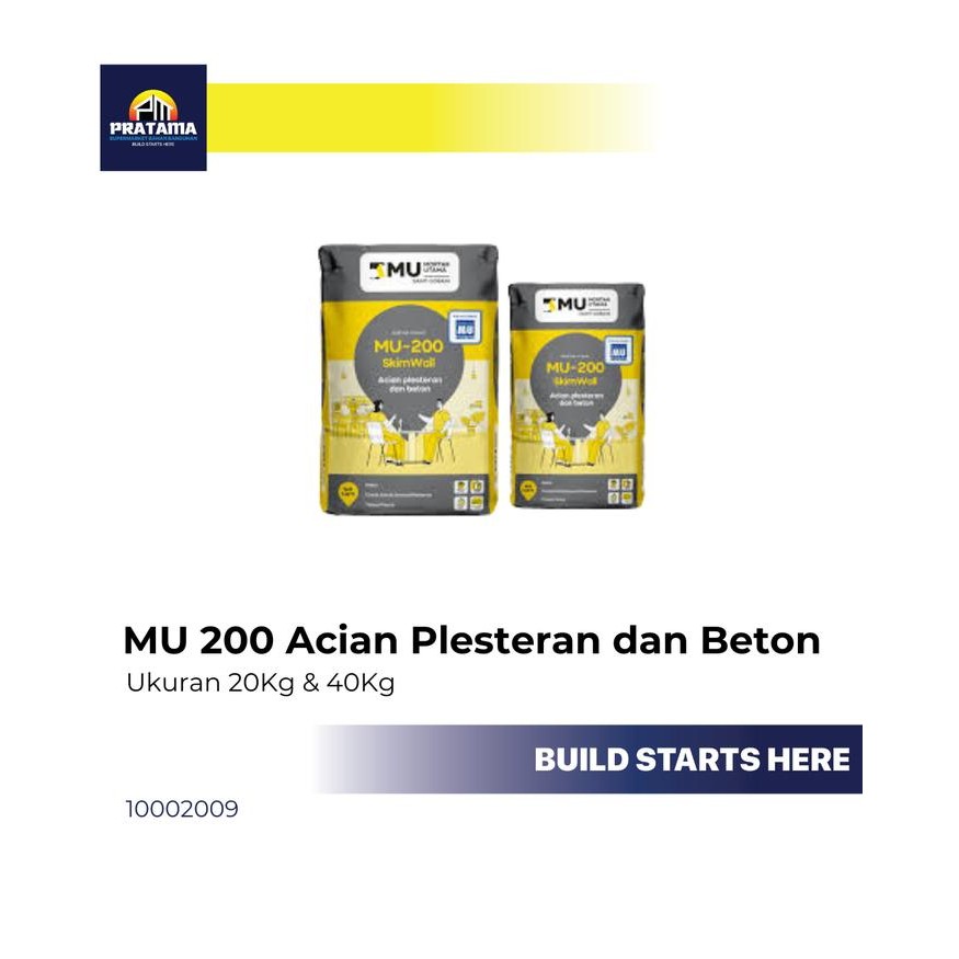 MU 200 40 kg Acian Plesteran & Beton
