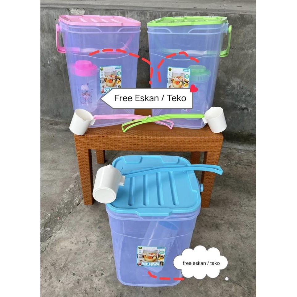 Aquarium es buah plastik 30 liter - tempat es buah - kotak es buah