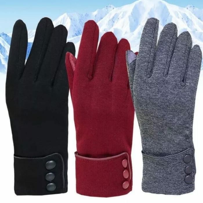 sarung tangan hangat musim dingin berkendara import korea layar sentuh