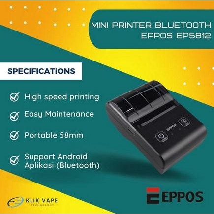 Ready Mini Printer Bluetooth EPPOS EP5812 KlikVape