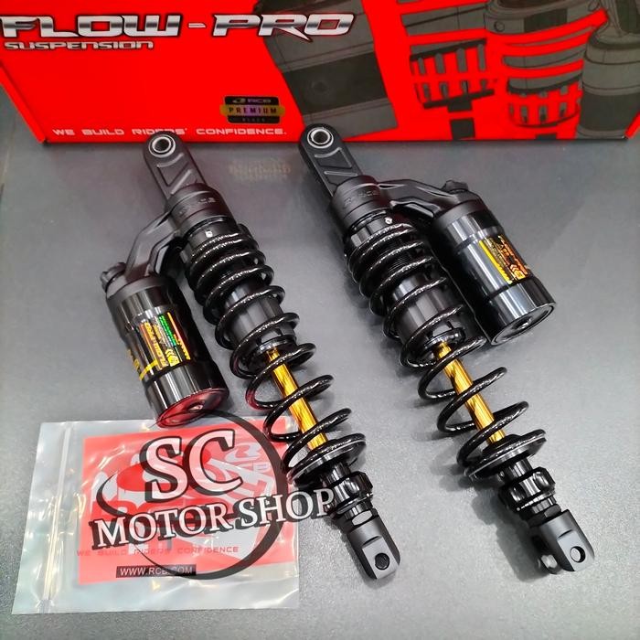 SHOCK TABUNG RCB FLOW PRO BLACK SERIES NMAX OLD - PCX 150 - PCX 160