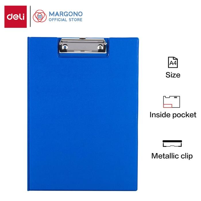 

Deli Clipboard A4 / Papan Ujian Map Dua Sisi - Warna Biru Bisa Digantung E38154A