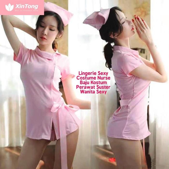 SEXY Lingerie Sexy Costume Nurse Baju Kostum Perawat Suster Wanita Sexy