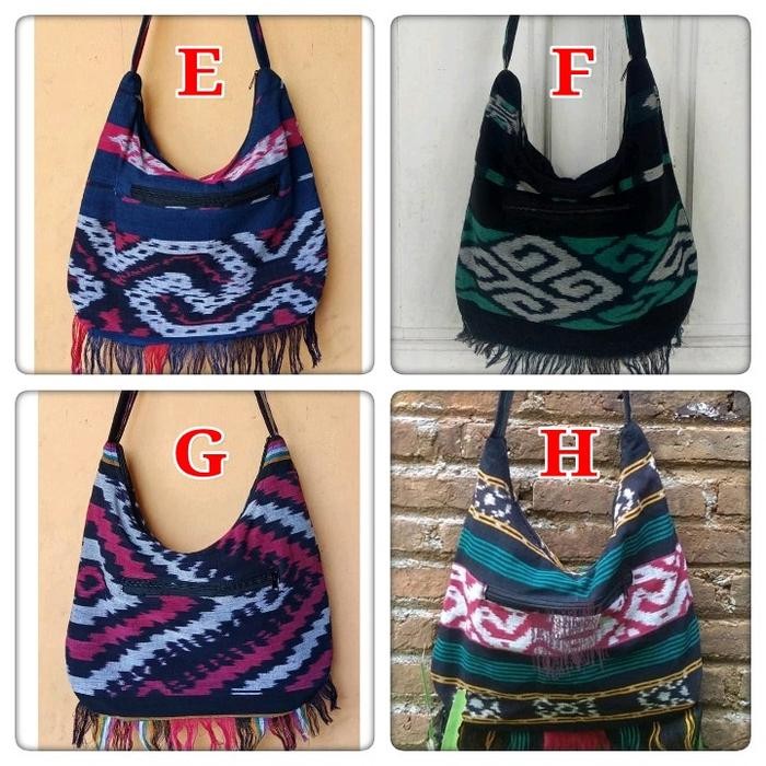 Top Tas Tenun Lombok Selempang Besar Tas Kain Tenun Etnik Jepara Pria Wanita Tas Outdoor Pendaki