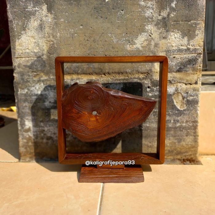 Jam Meja Aesthetic Vintage, Jam Meja Unik Kayu Jati souvenir Jam Duduk