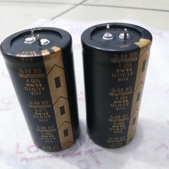 Terbaik Capasitor Kapasitor Elco 10000Uf 100V Audio Elna Original Terlariss 
