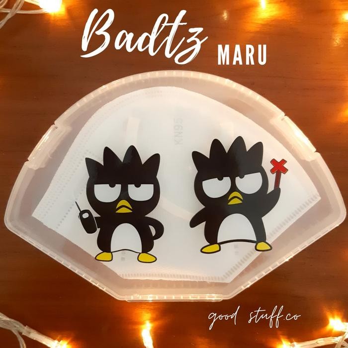Terbaik Ready Badtz Maru Mask Case Tempat Kotak Masker Kartun Medis N95 Kn95 100% Ori