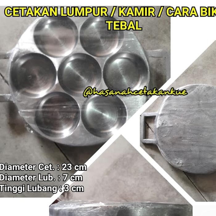 Cetakan Kue Lumpur Cara Bikang Kamir Martabak Mini 7 Lubang Eddy Tebal