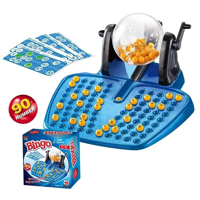 sygk- Bingo Game Set 90 Bola 48 Kartu Board Game Mainan Anak Edukatif, Mainan Keluarga, Kado