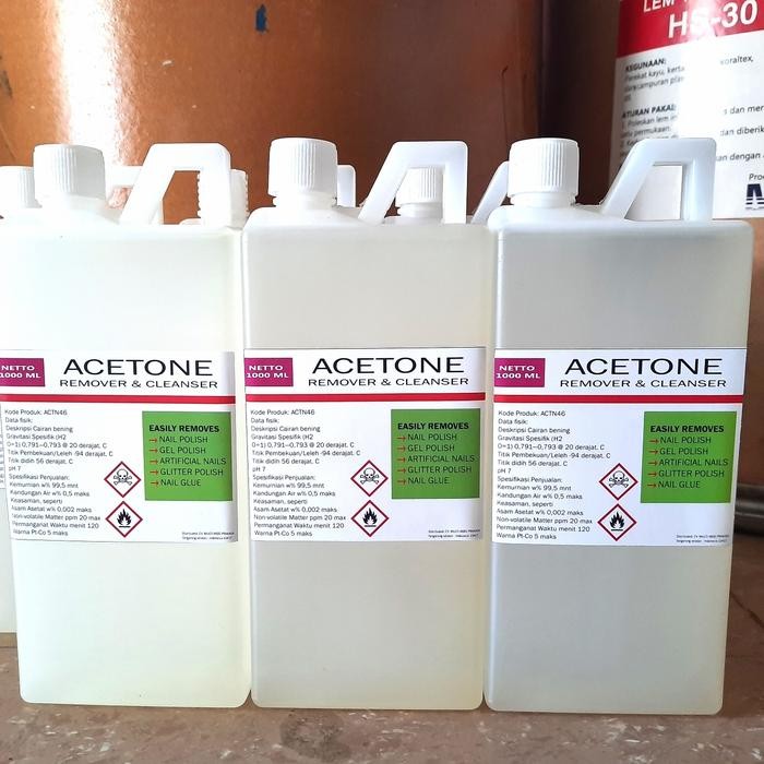 benta- Aseton Acetone 1 Liter Pembersih Kutek - Acetone - 1 Liter