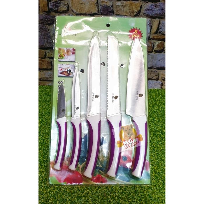 Set5 Pisau set stainless - Pisau Dapur - Pisau Stainless Serbaguna