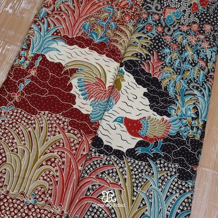 Kain Batik Meteran Potongan Motif Ayam Jago