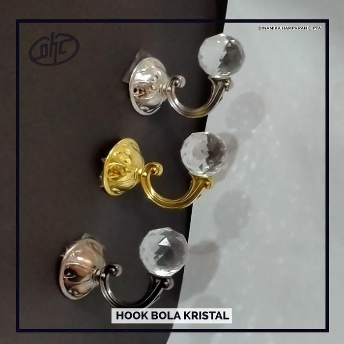 RJ Cantolan Gantungan Hook Gorden Bola Kristal