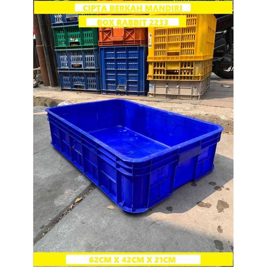Box Rabbit 2233 Box Reptile/Box plastik rapat/Box ikan/filter kolam