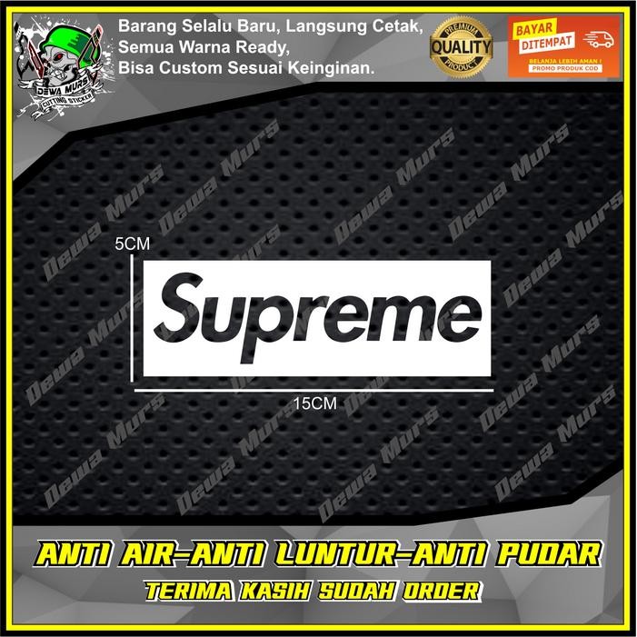 Cutting Sticker SUPREME Sticker Cocok Buat Motor Dan Mobil